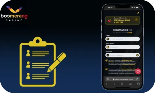 Boomerang Casino registrazione